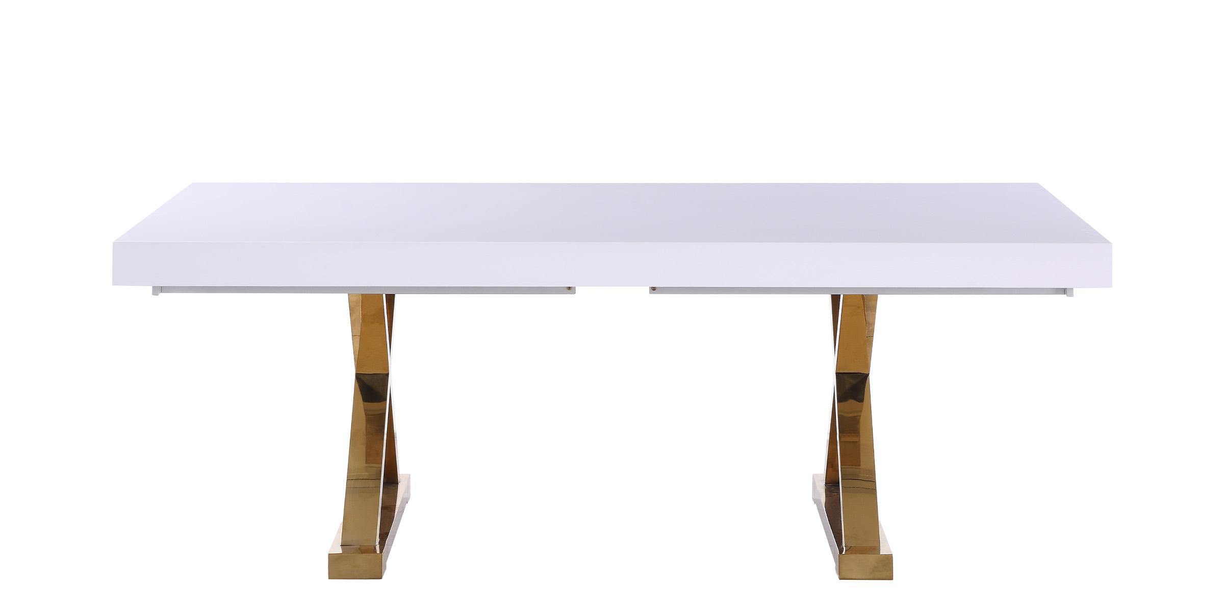 

        
753359806471White Lacquer Extendable Dining Table Set 9 Excel & Capri 994-T Meridian Modern
