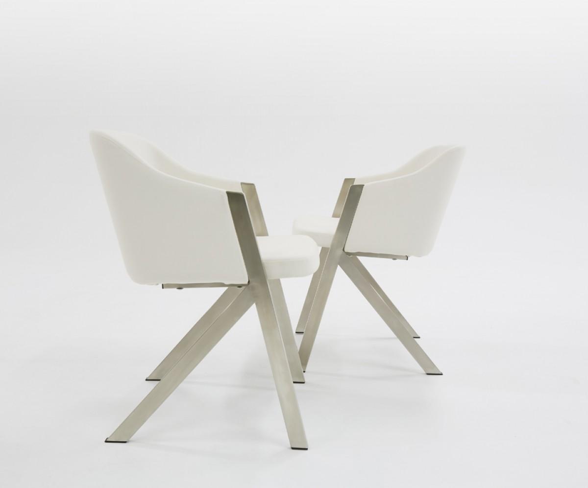 

    
White Leatherette Dining Chair Set of 2 VIG Modrest Darcy Modern Contemporary
