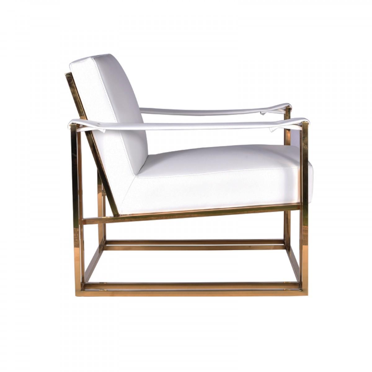 

                    
VIG Furniture Modrest Larson Accent Chair White/Gold Leatherette Purchase 
