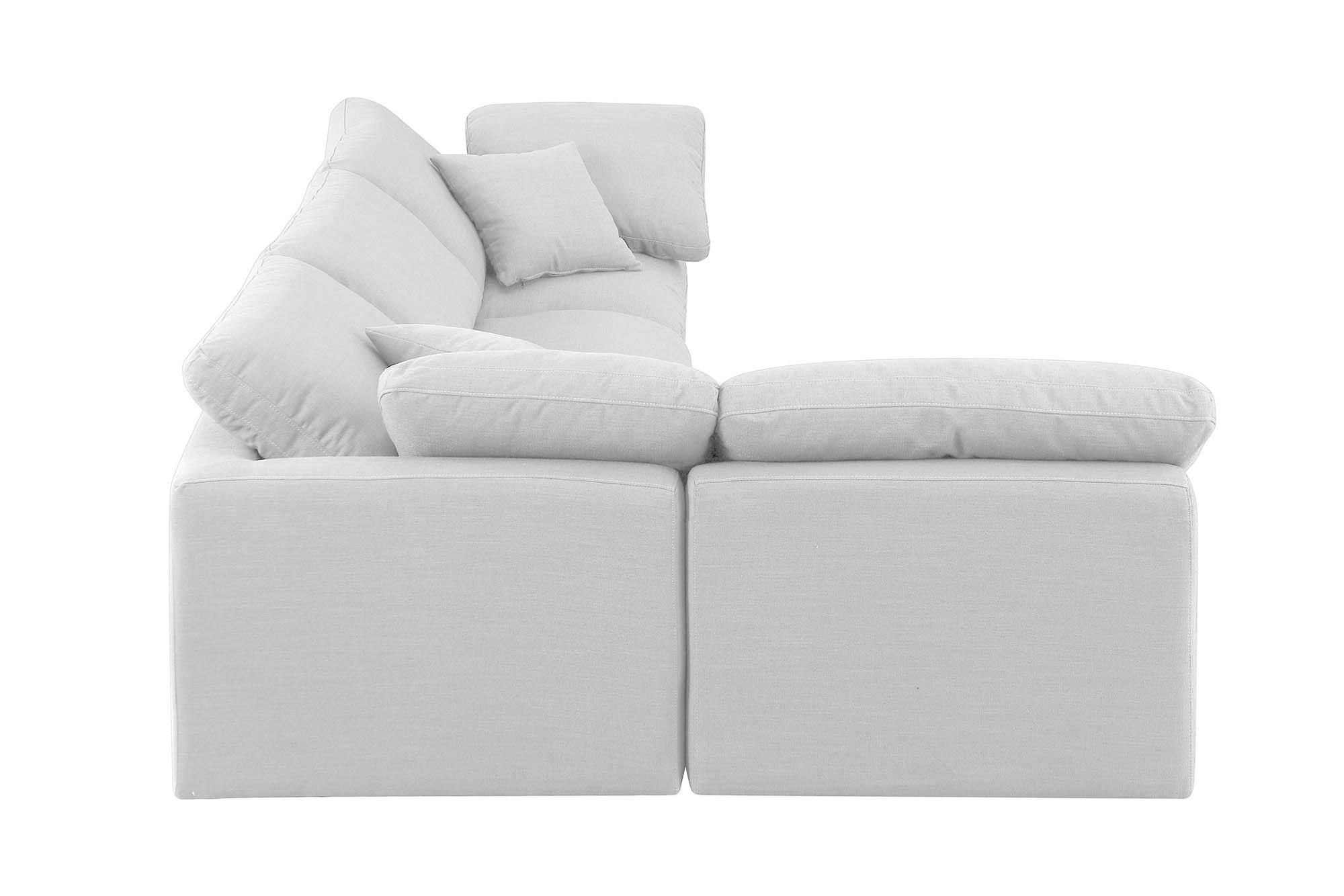 

        
Meridian Furniture INDULGE 141White-Sec4B Modular Sectional White Linen 094308314204
