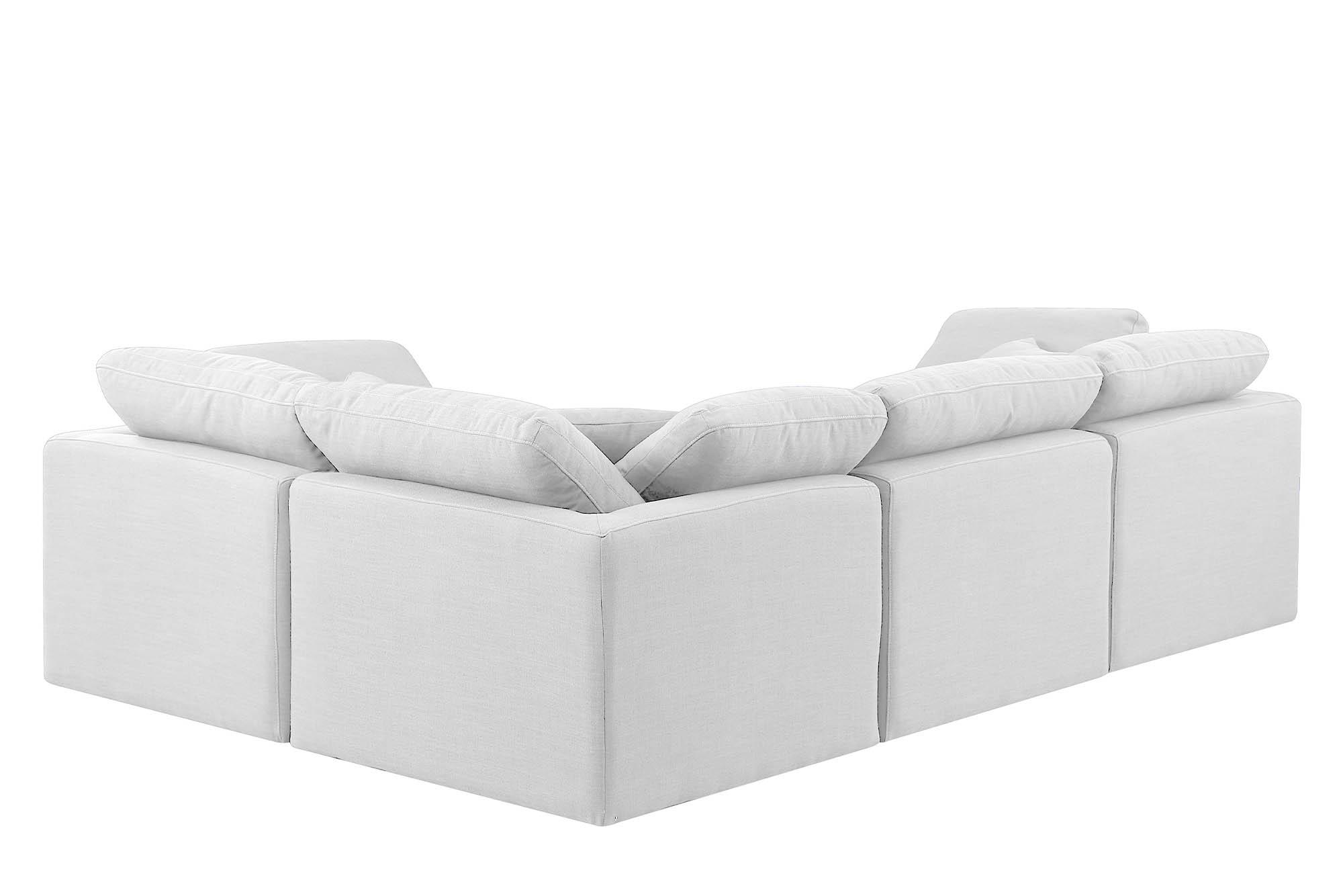 

        
Meridian Furniture INDULGE 141White-Sec4C Modular Sectional White Linen 094308321752
