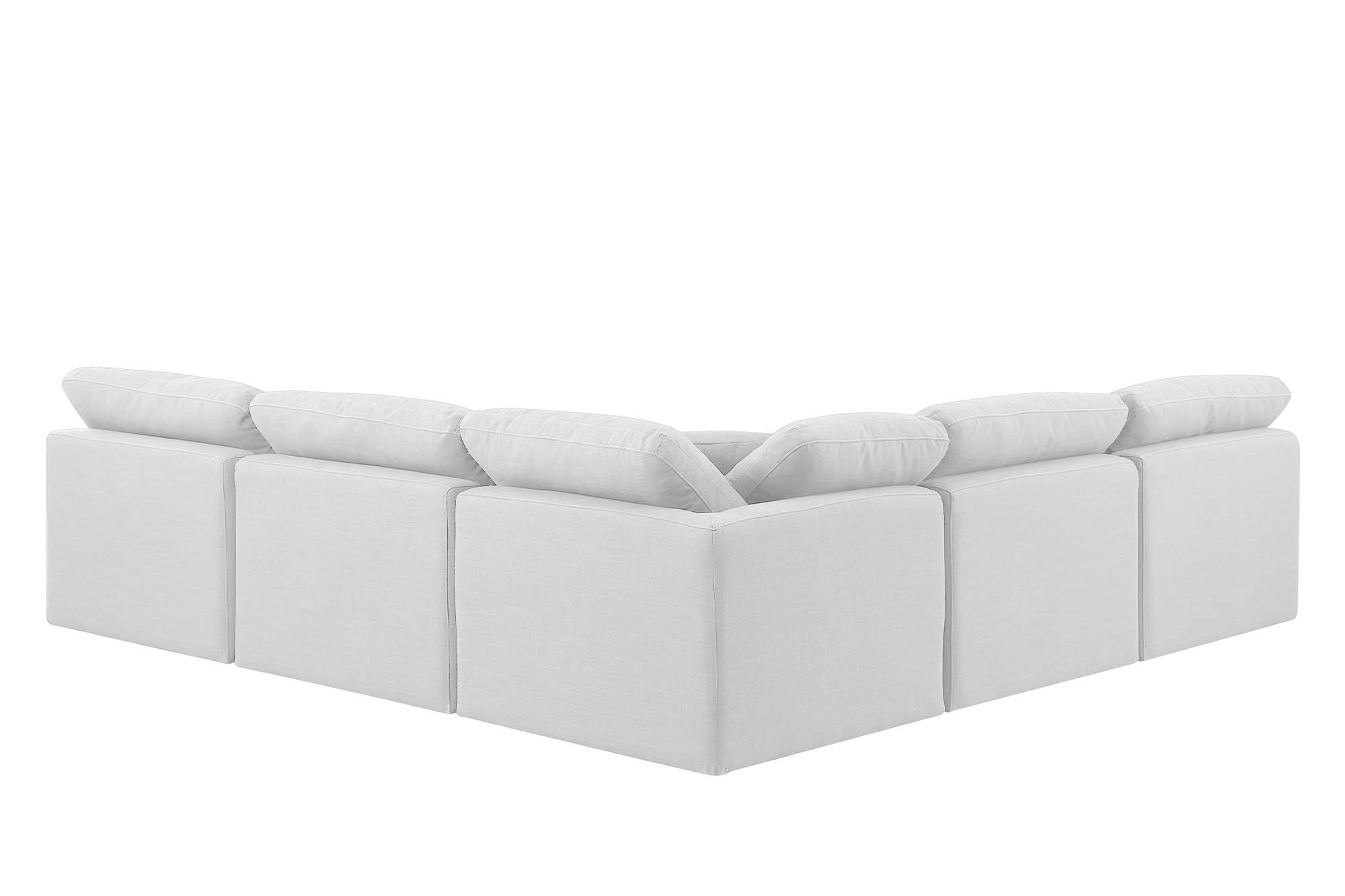 

        
Meridian Furniture INDULGE 141White-Sec5B Modular Sectional White Linen 094308314228
