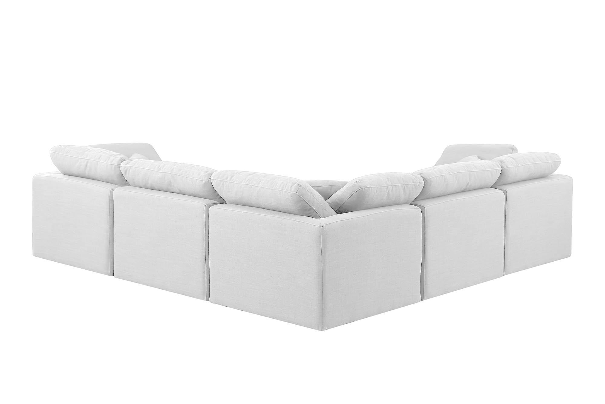 

        
Meridian Furniture INDULGE 141White-Sec5C Modular Sectional White Linen 094308314235
