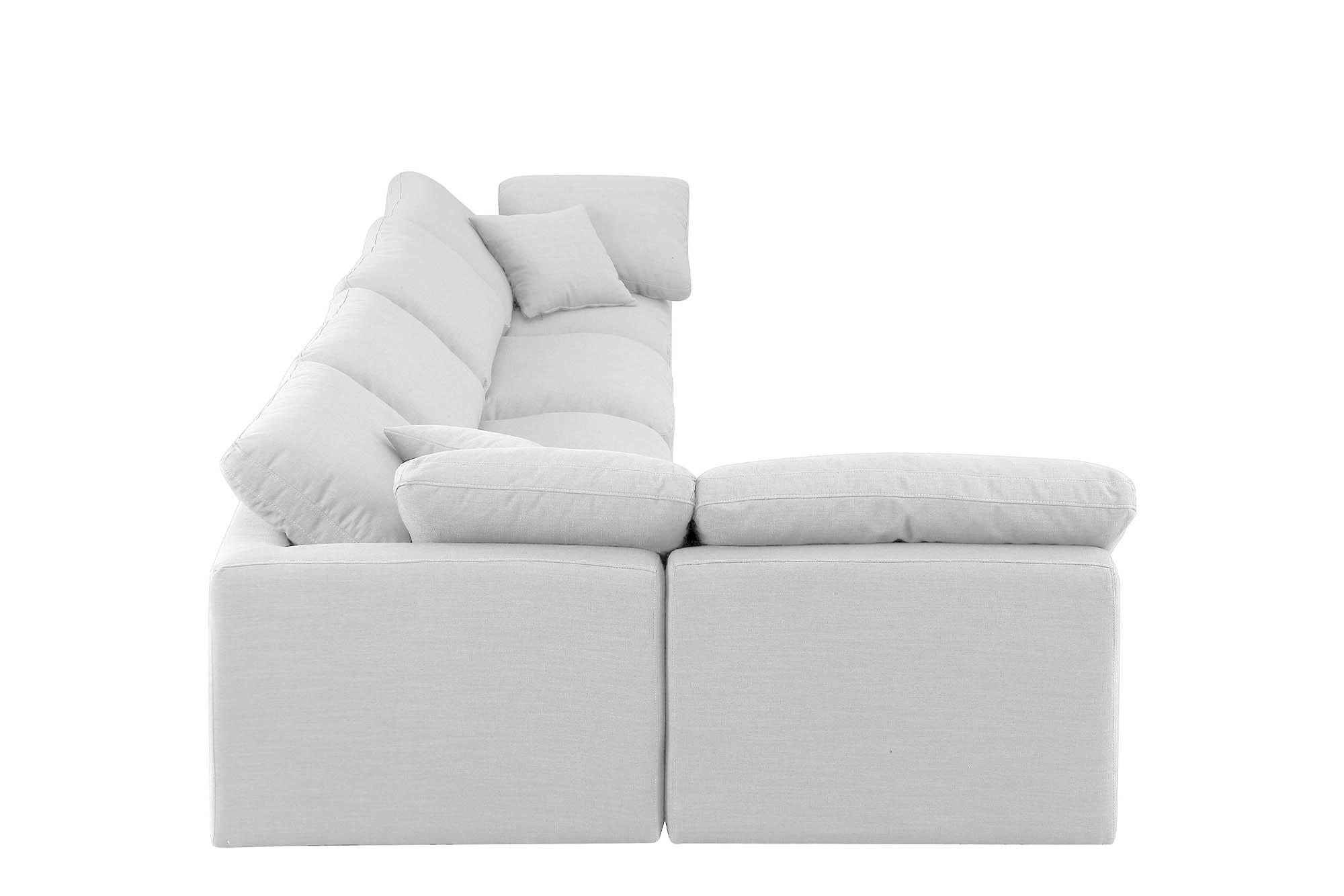 

        
Meridian Furniture INDULGE 141White-Sec5D Modular Sectional White Linen 094308314242
