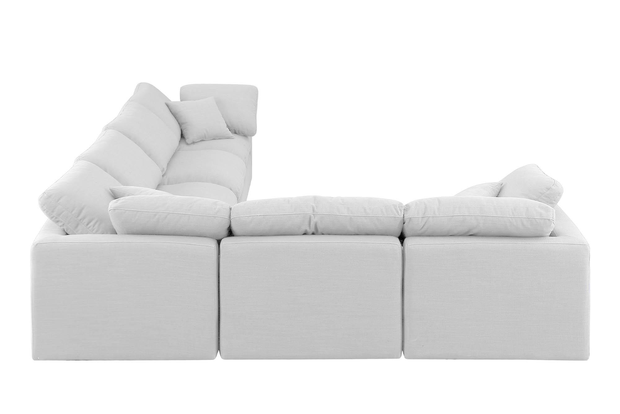 

        
Meridian Furniture INDULGE 141White-Sec6A Modular Sectional White Linen 094308314259
