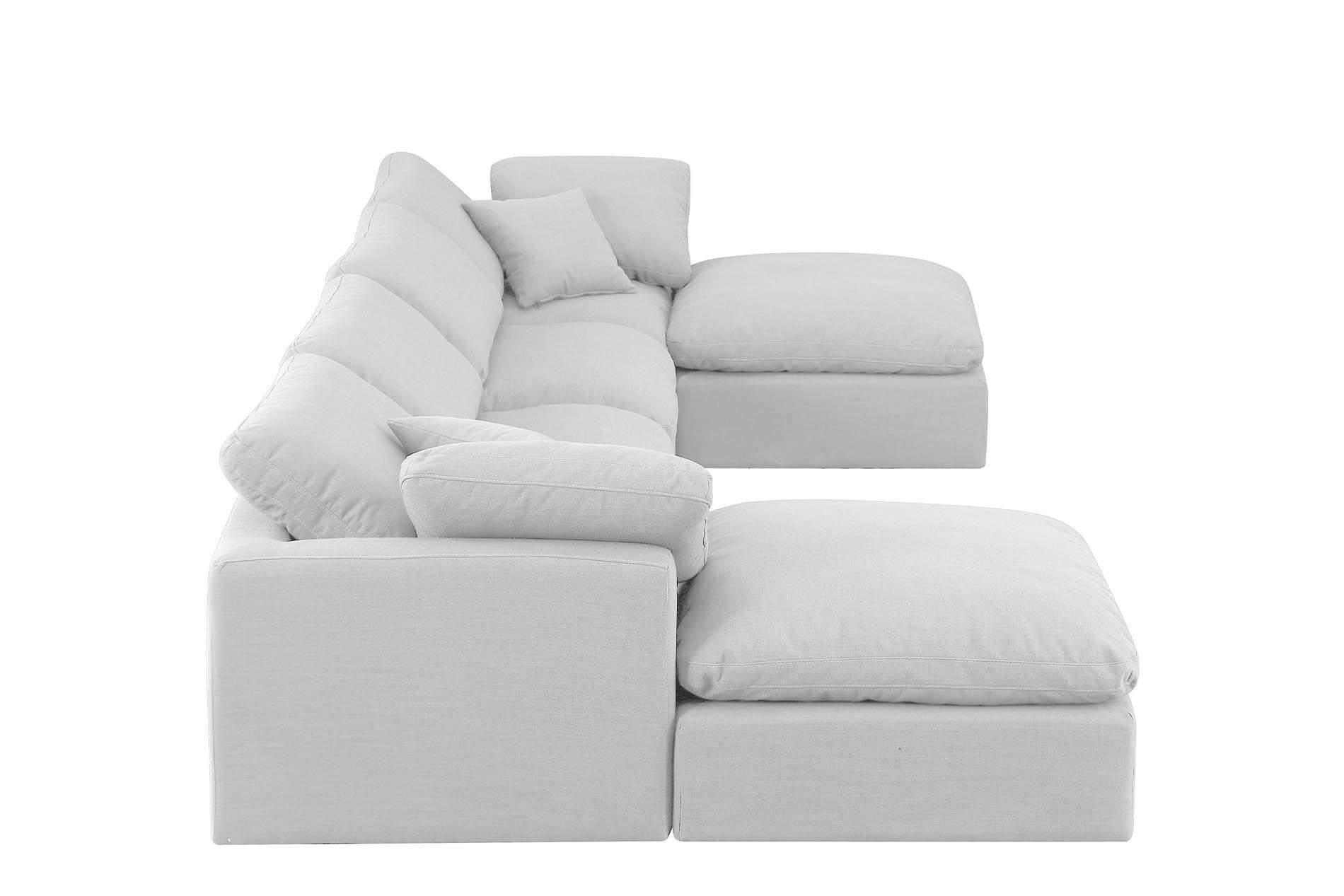 

        
Meridian Furniture INDULGE 141White-Sec6B Modular Sectional White Linen 094308314266
