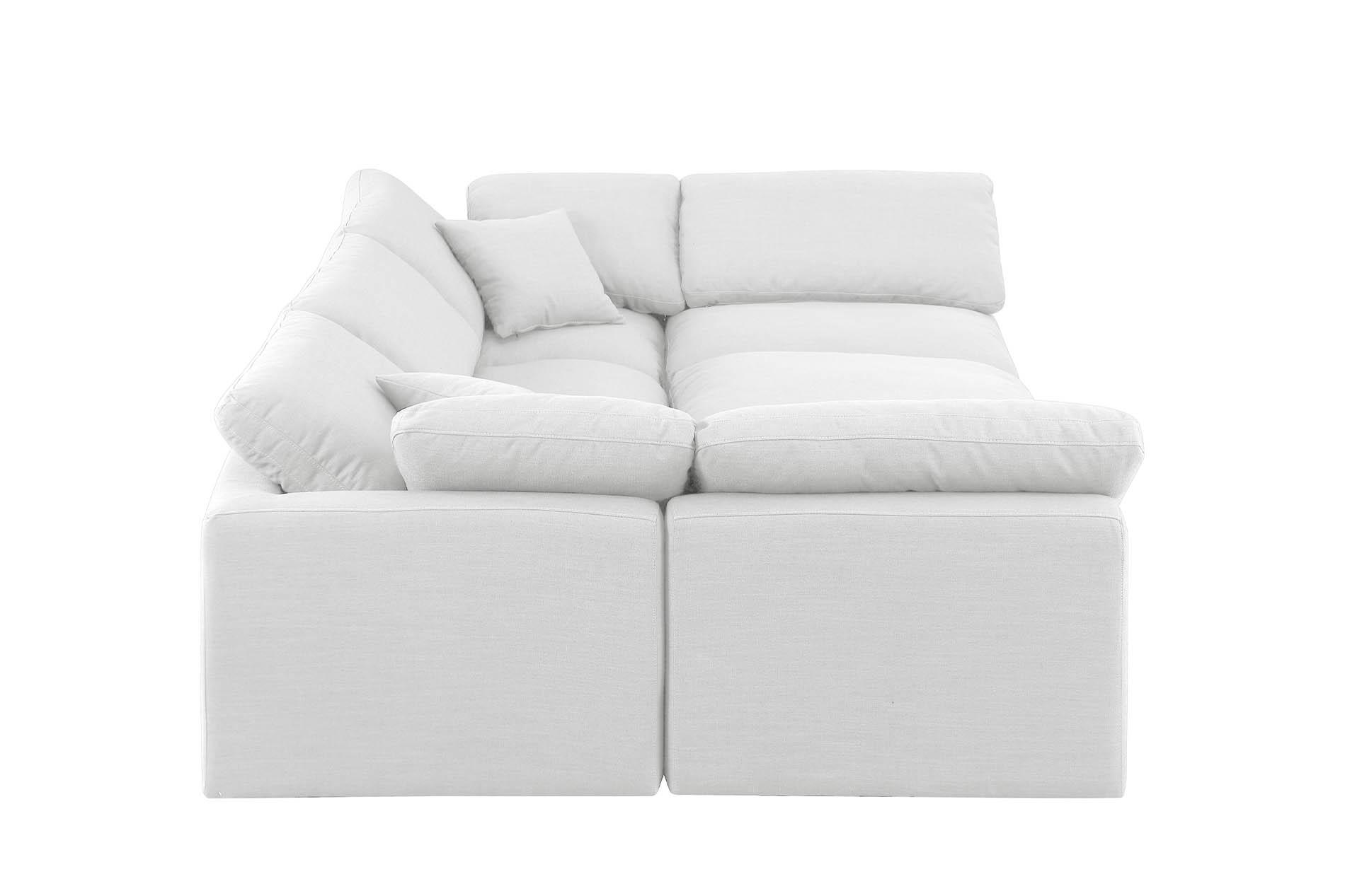 

        
Meridian Furniture INDULGE 141White-Sec6C Modular Sectional White Linen 094308314273
