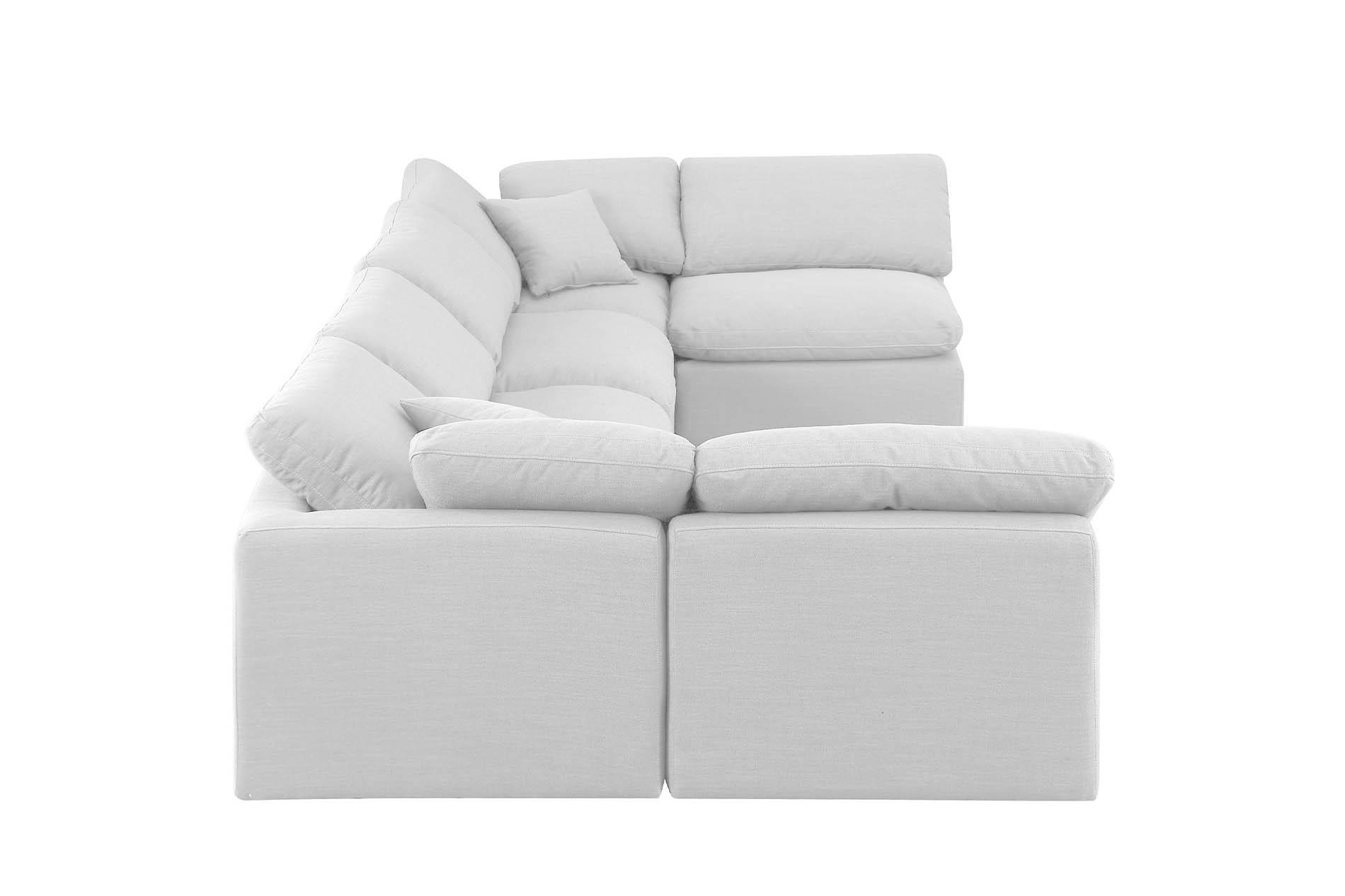

        
Meridian Furniture INDULGE 141White-Sec6D Modular Sectional White Linen 094308314280
