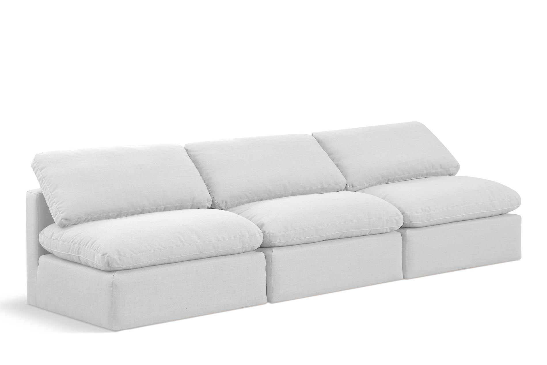 

    
White Linen Fabric Modular Sofa INDULGE 141White-S3 Meridian Contemporary

