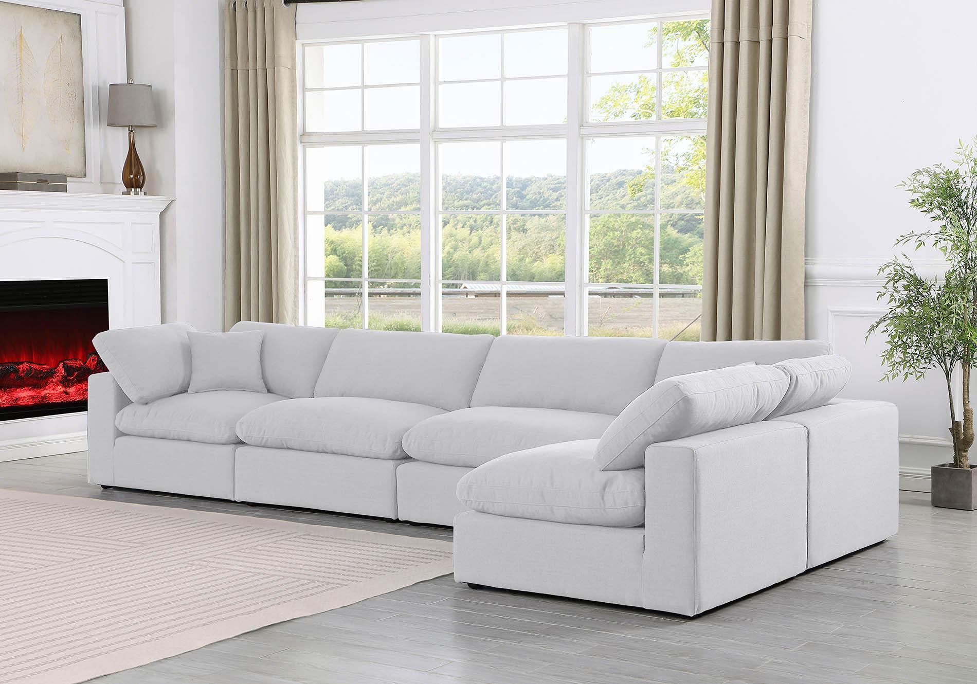 

        
Meridian Furniture 187White-Sec5D Modular Sectional White Linen 094308287751
