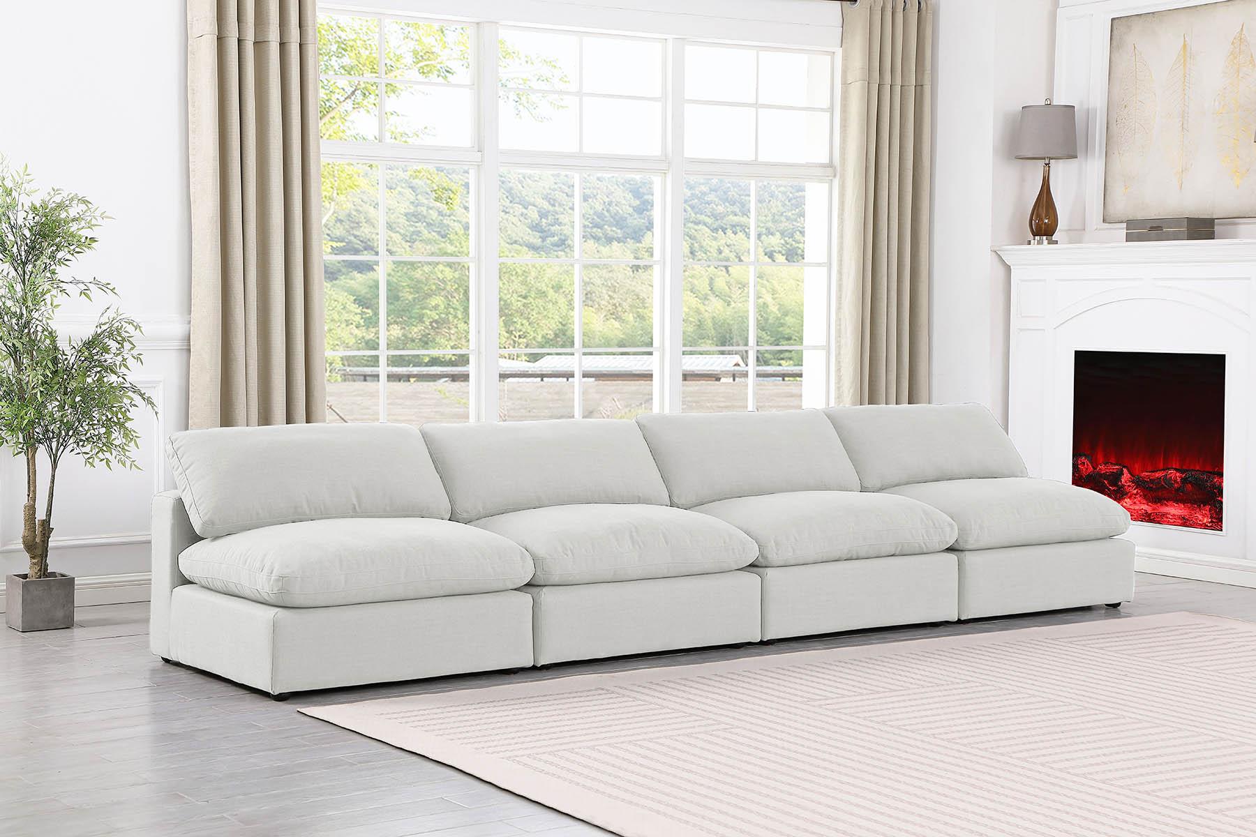 

    
White Linen Modular Sofa COMFY 187White-S156 Meridian Contemporary
