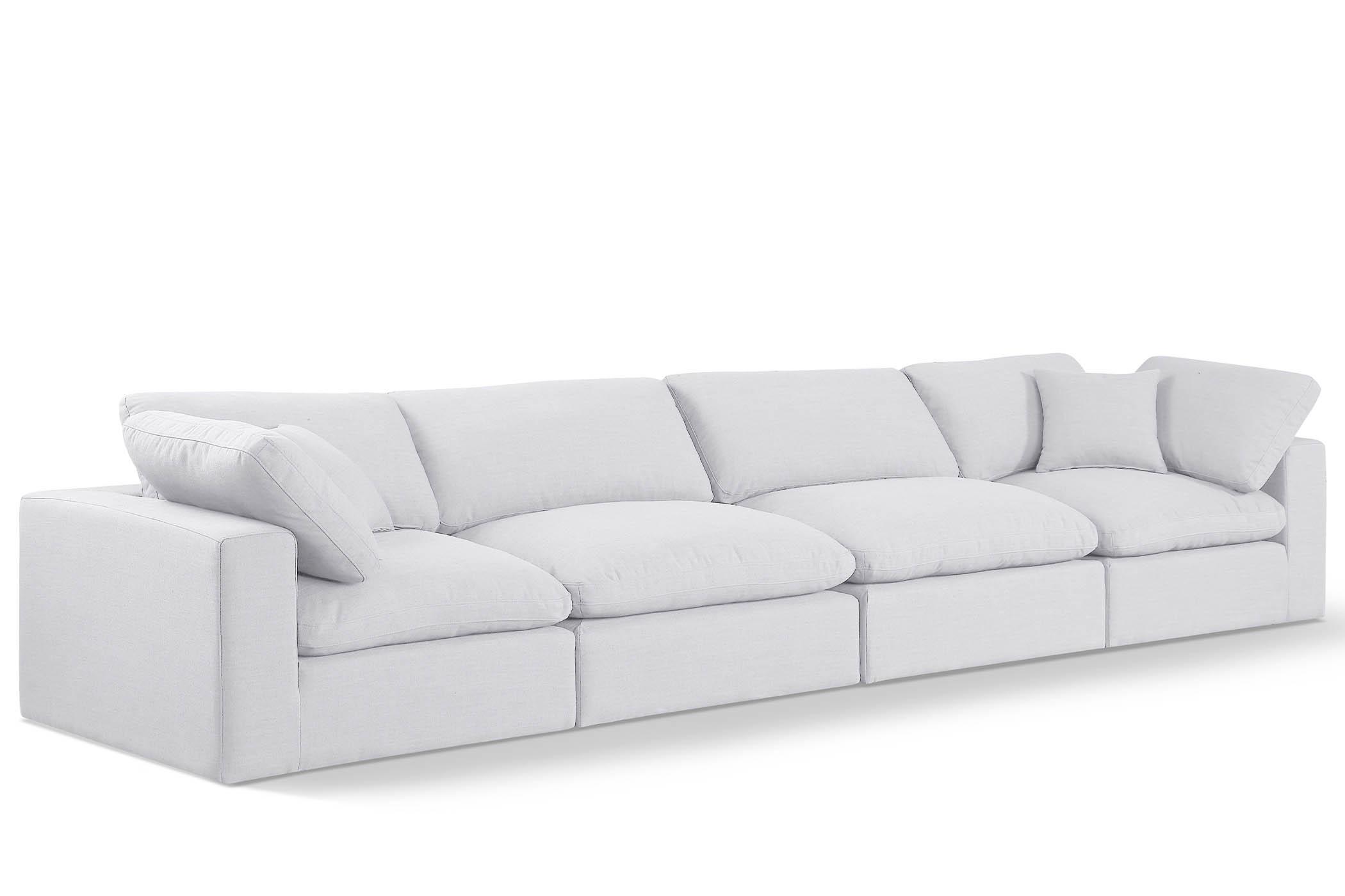 

    
White Linen Modular Sofa COMFY 187White-S158 Meridian Contemporary
