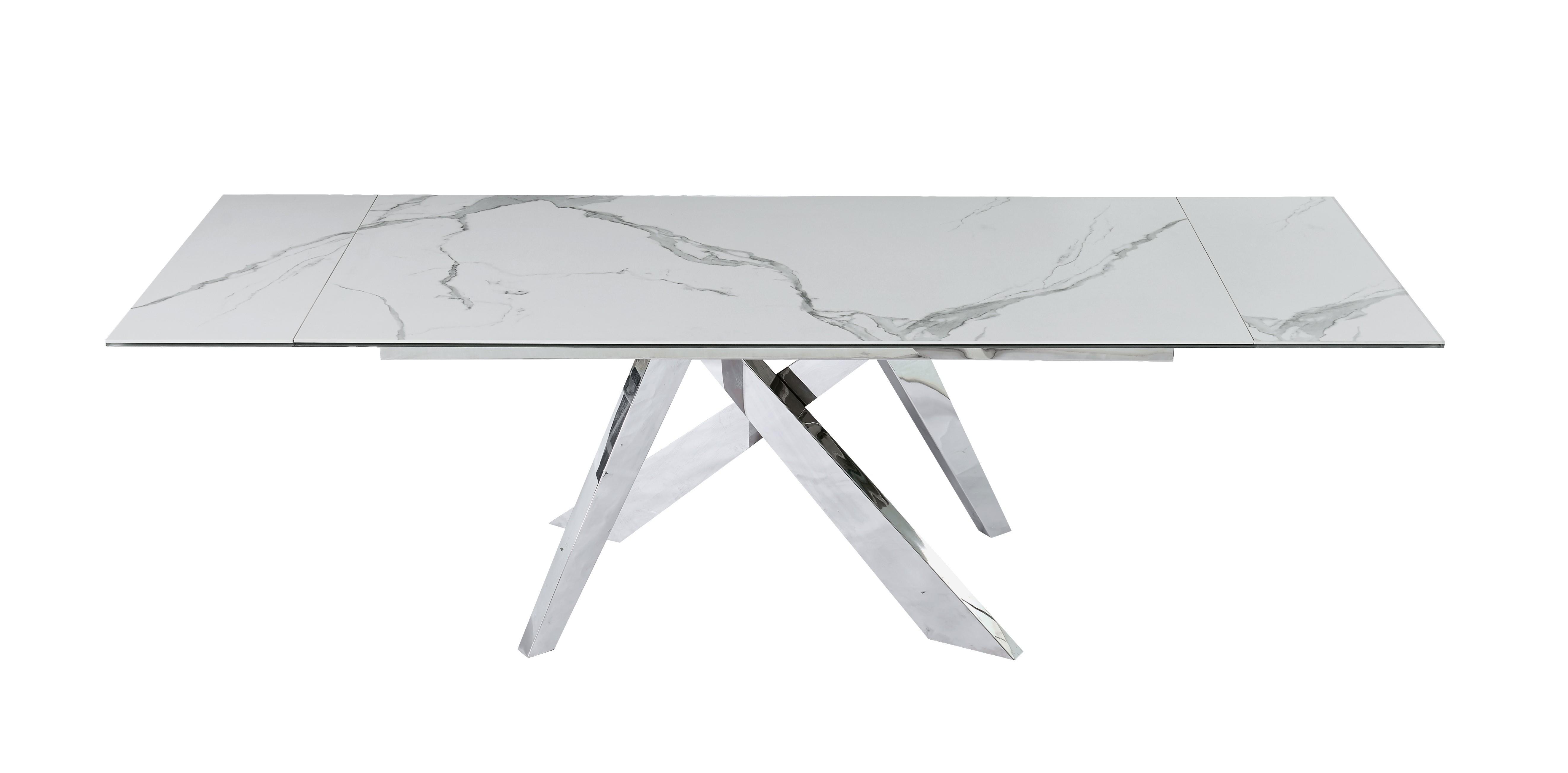 

                    
J&M Furniture Carrara Extension Table Chrome/White  Purchase 
