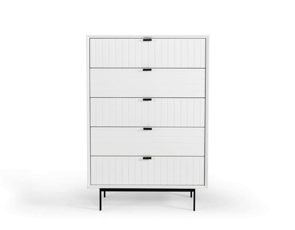 

                    
Buy White Matte Finish Queen Size Panel Bedroom Set by VIG Nova Domus Valencia
