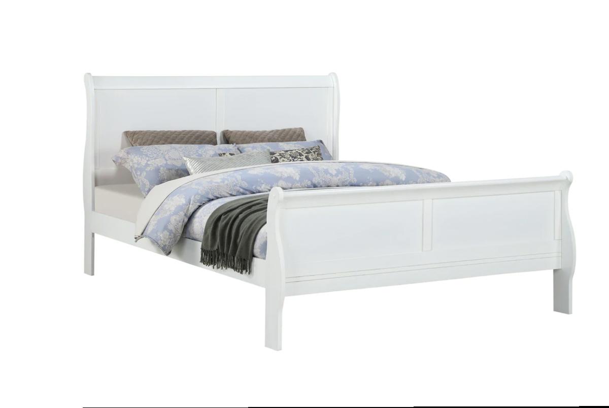 

    
White Panel Bedroom Set by Crown Mark Louis Philip B3650-K-Bed-5pcs
