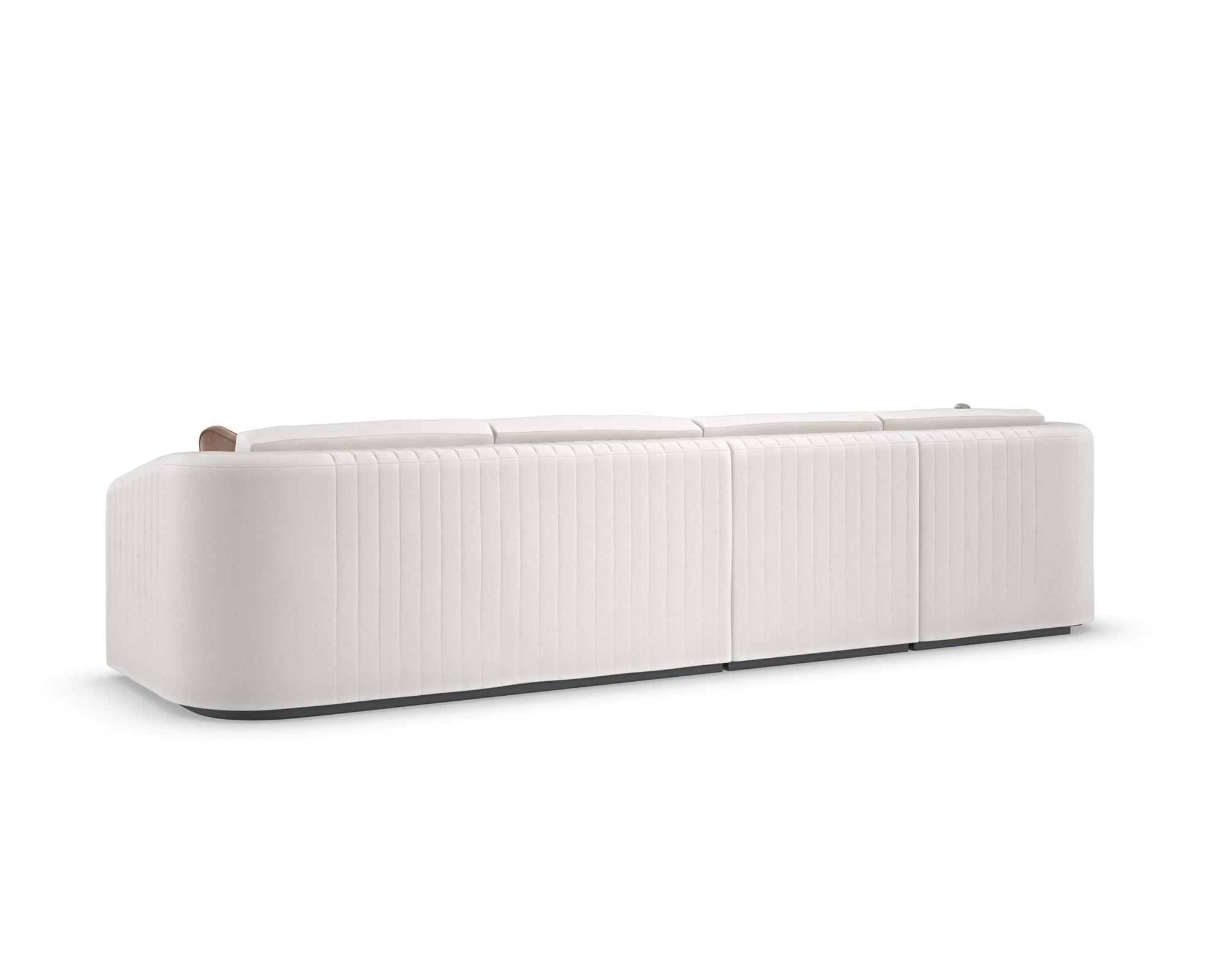 

                    
Caracole LA MODA Sectional Sofa and Chair White Fabric Purchase 
