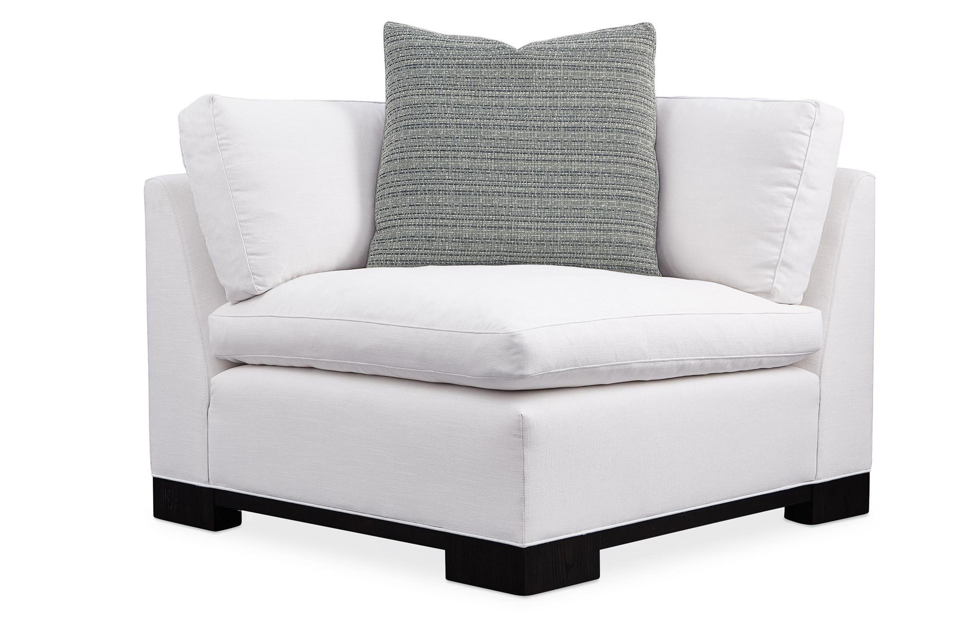 

    
 Order  White Performance Fabric & Midnight Terrain Block Feet Sectional 5Pcs REFRESH by Caracole

