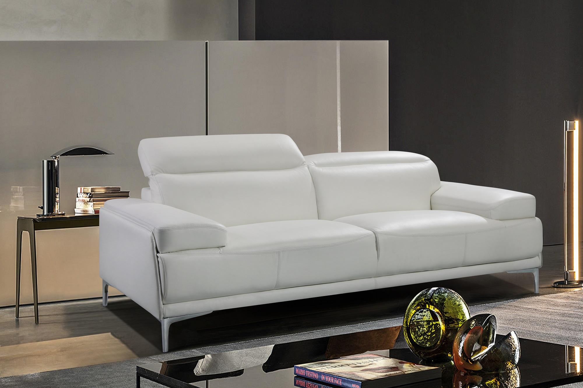 

                    
J&M Furniture Nicolo Sofa and Loveseat Set White Bonded Leather Purchase 
