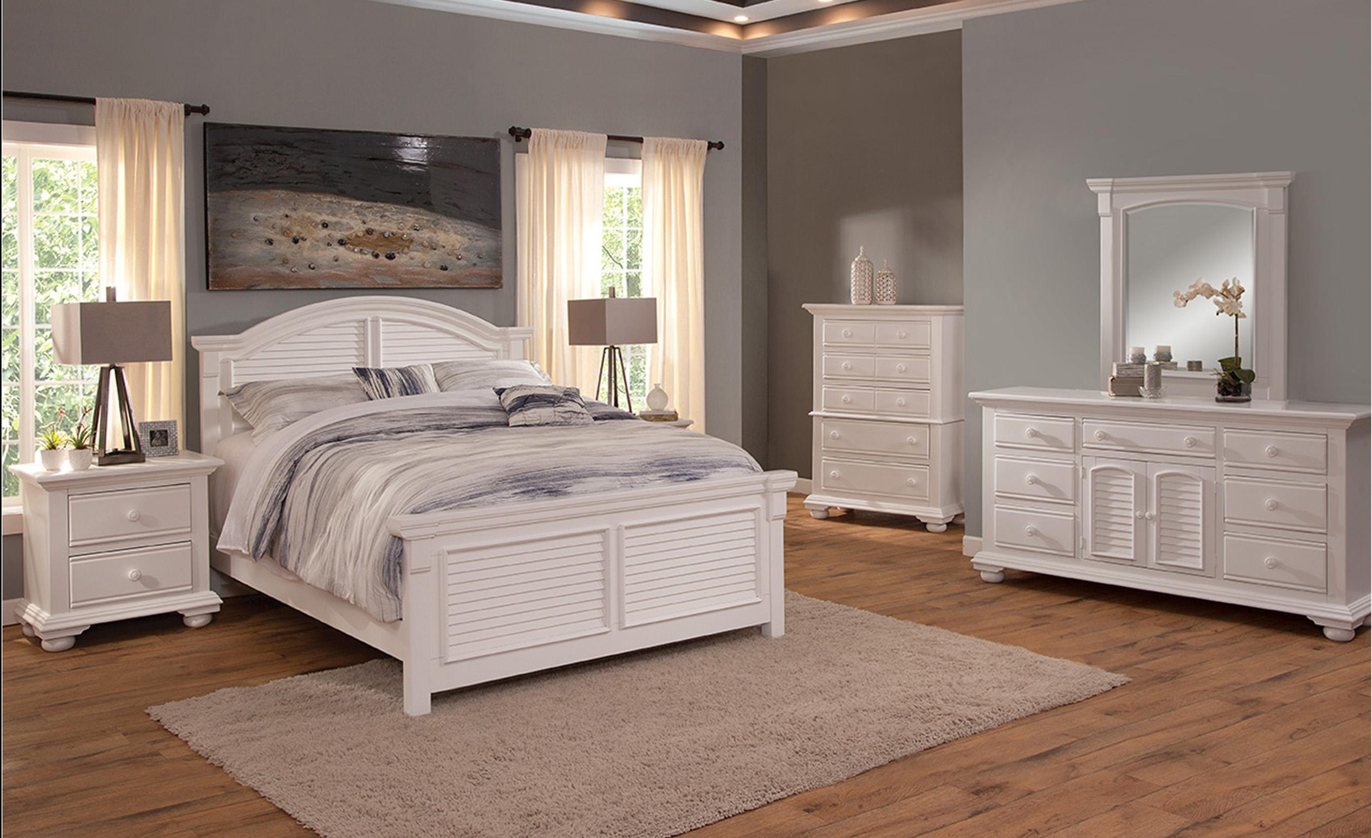

        
American Woodcrafters COTTAGE 6510-50PAN Panel Bedroom Set White  891366039137
