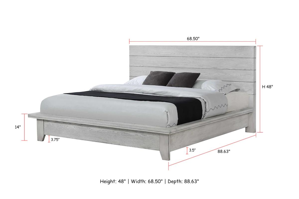 

    
White Queen Size Panel Bed by Crown Mark White Sands B8260-Q-Bed
