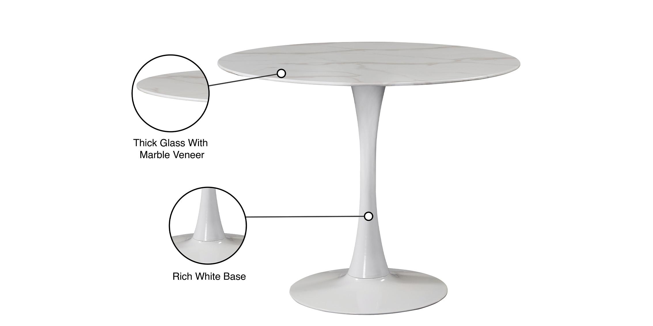 

    
Meridian Furniture TULIP 974-T Dining Table White 974-T
