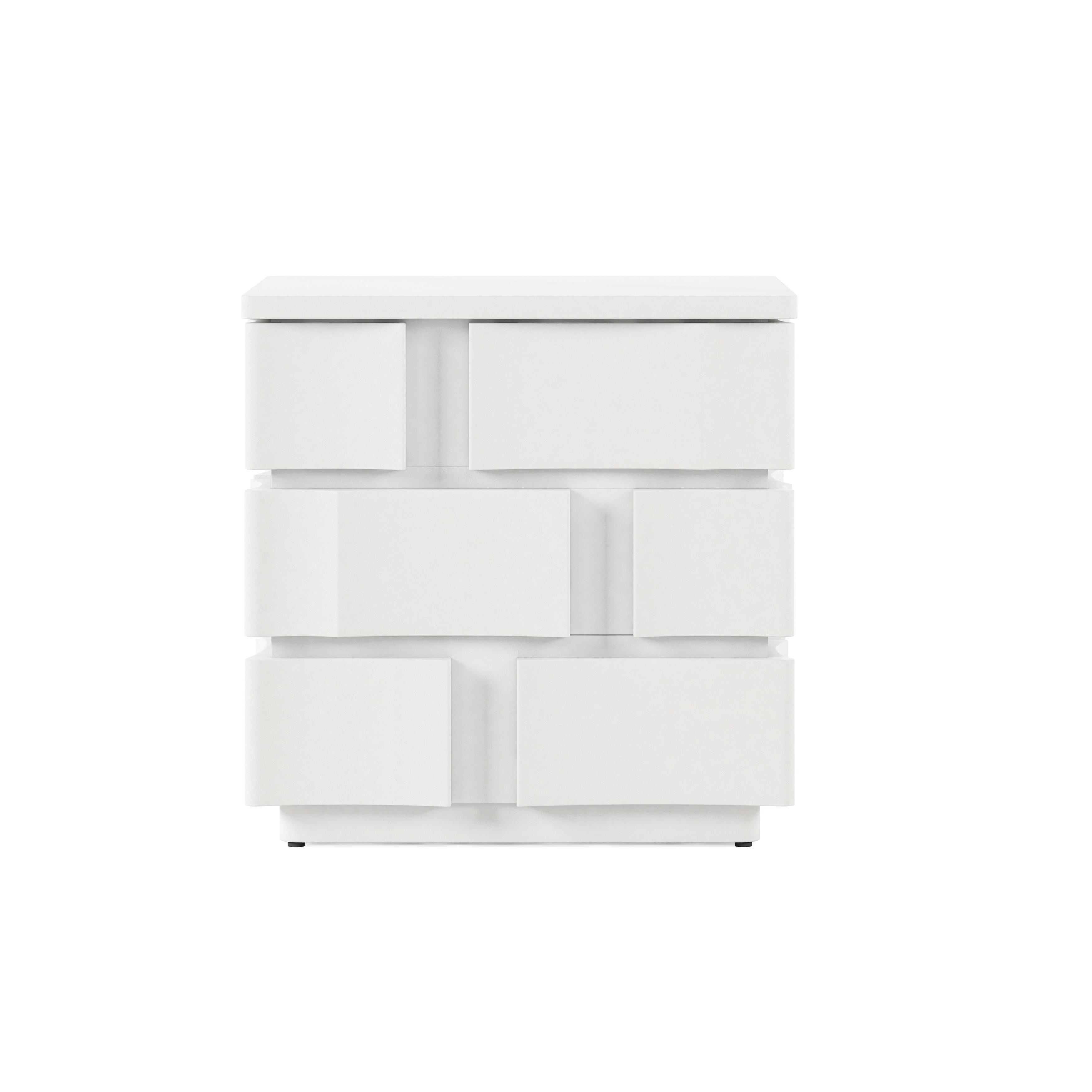 

    
White Square Geometrical Shape End Table by A.R.T. Furniture Portico
