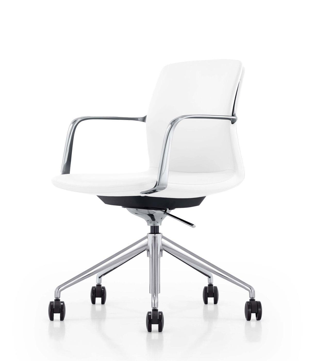

    
VGGMCP-705E-WHT-DSK-2pcs White & Stainless Steel Desk w/ 3 Drawers + Leatherette Chair by VIG Modrest Ostrow
