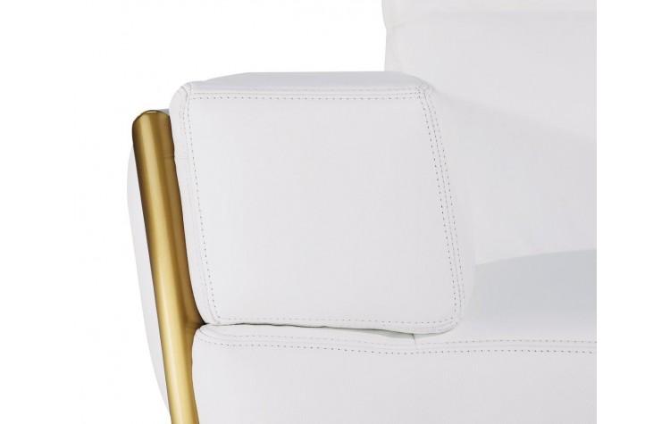 

                    
Buy White Top Grain Genuine Italian Leather Armchair Contemporary  1111 Global United
