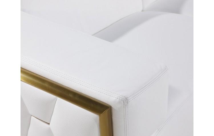 

    
1111-WHITE-S White Top Grain Genuine Italian Leather Sofa Contemporary  1111 Global United
