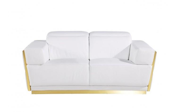 

    
1111-WHITE-2PC White Top Grain Genuine Italian Leather Sofa Set 2Pcs Contemporary  1111 Global United
