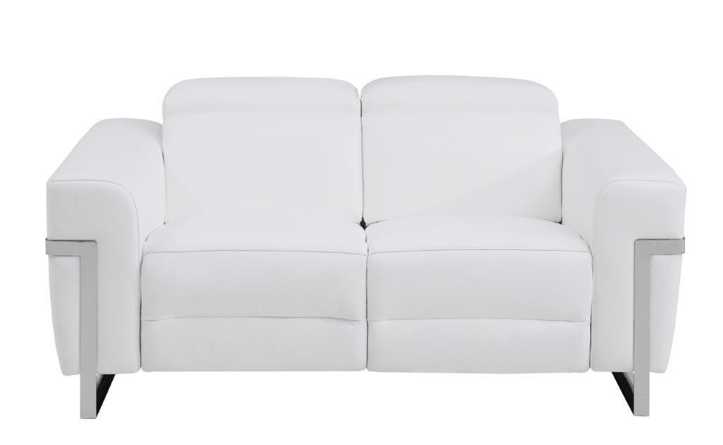 

    
White Top Grain Italian Leather Power Reclining Loveseat Contemporary 990 Global United
