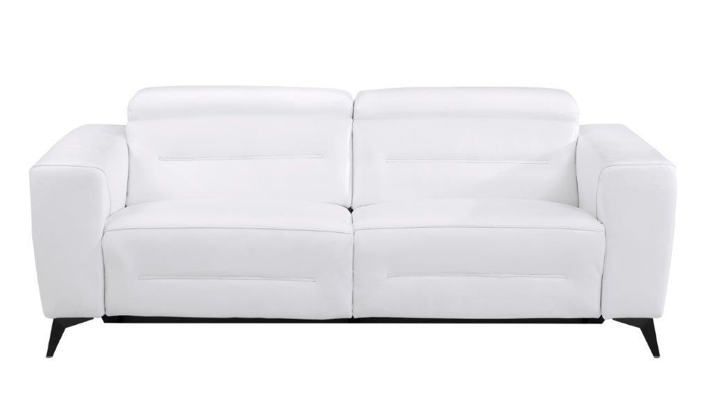 

    
White Top Grain Italian Leather Power Reclining Sofa Contemporary 989 Global United
