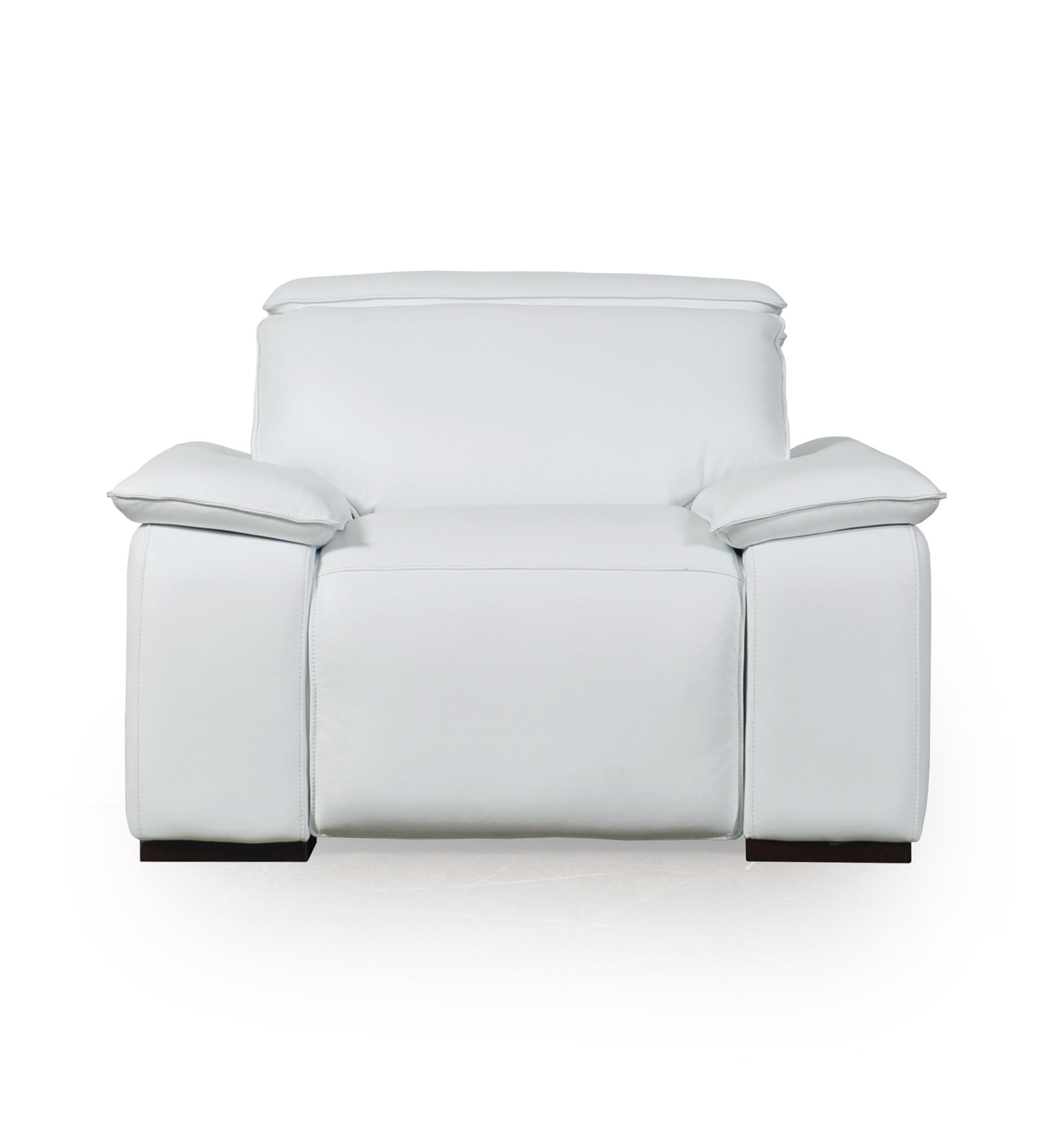 

    
56839B1641 White Top Grain Leather Motorized Chair Yorbita 568 Moroni Contemporary
