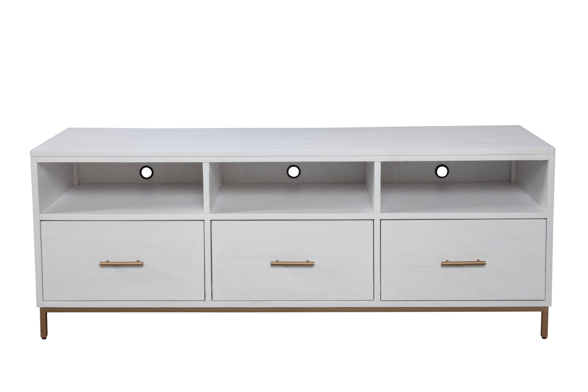 

    
Alpine Furniture MADELYN Tv Console White 2010-10
