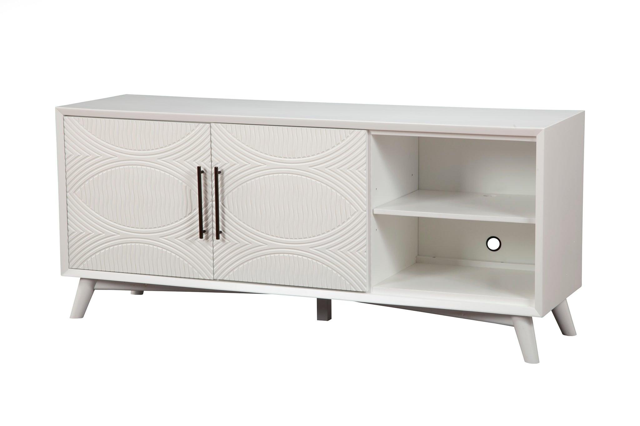 Modern Tv Console TRANQUILITY 1867-10 in White 