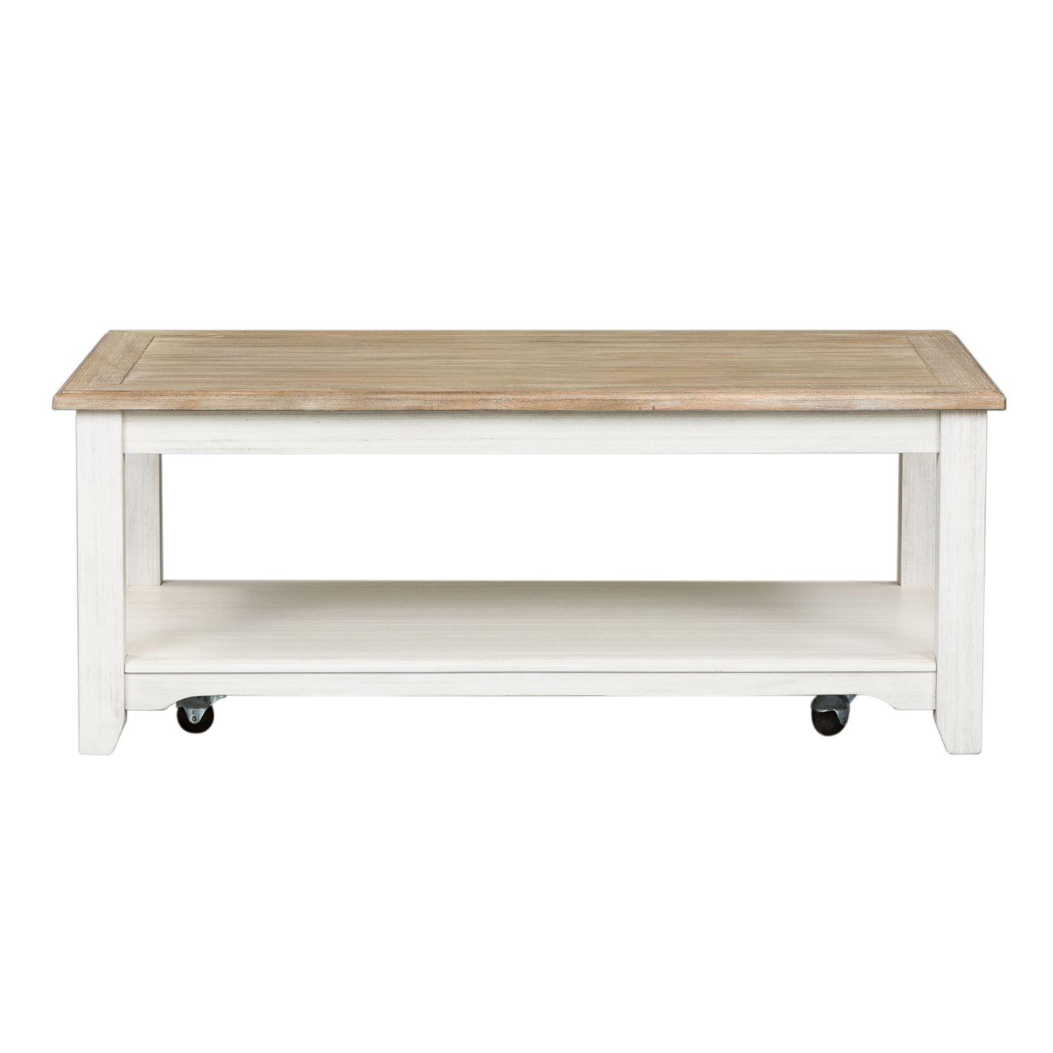

    
Soft White Wash Finish Coffee Table Set 3Pcs Summerville (171-OT) Liberty Furniture
