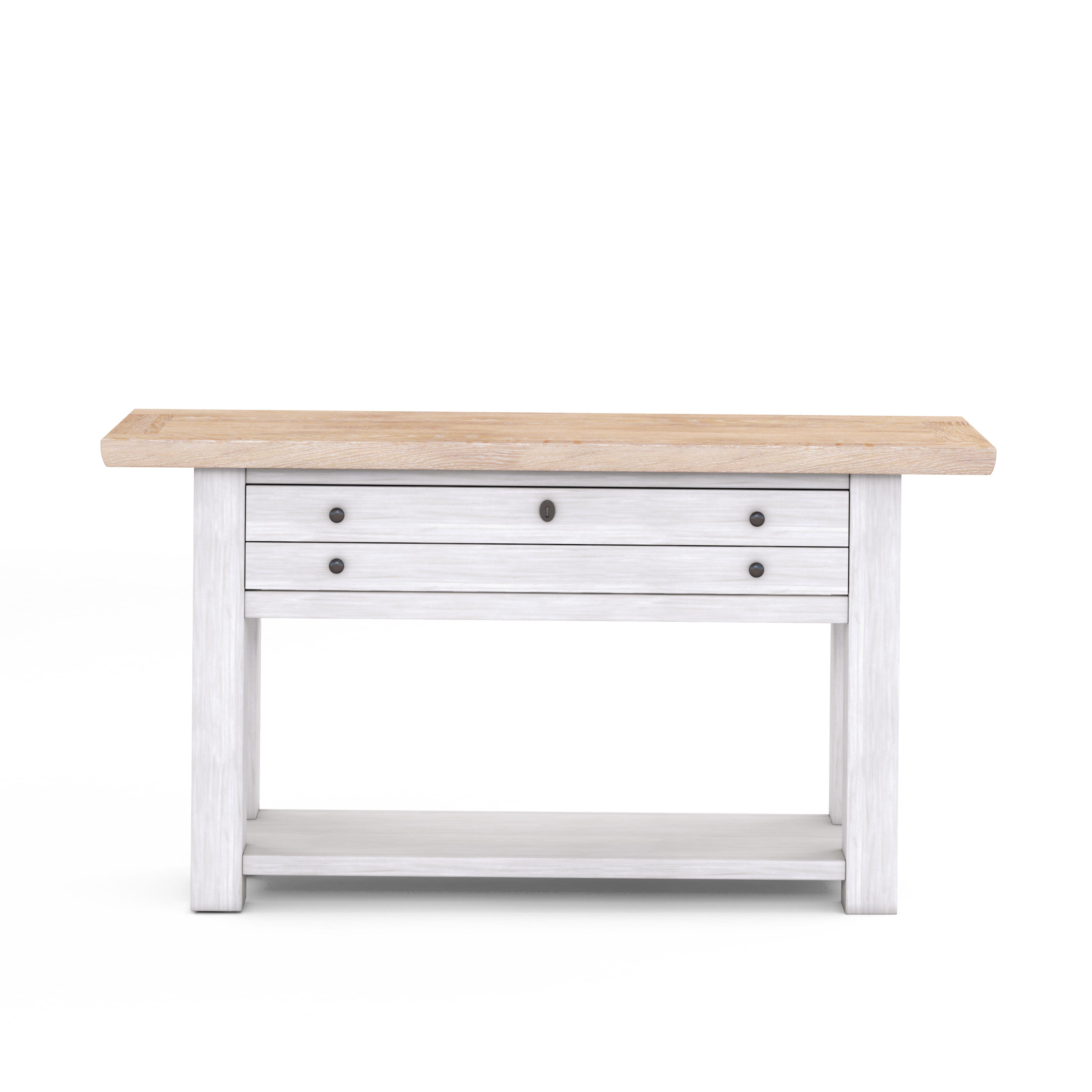Traditional, Casual Sofa Table Post 288307-2340 in White 