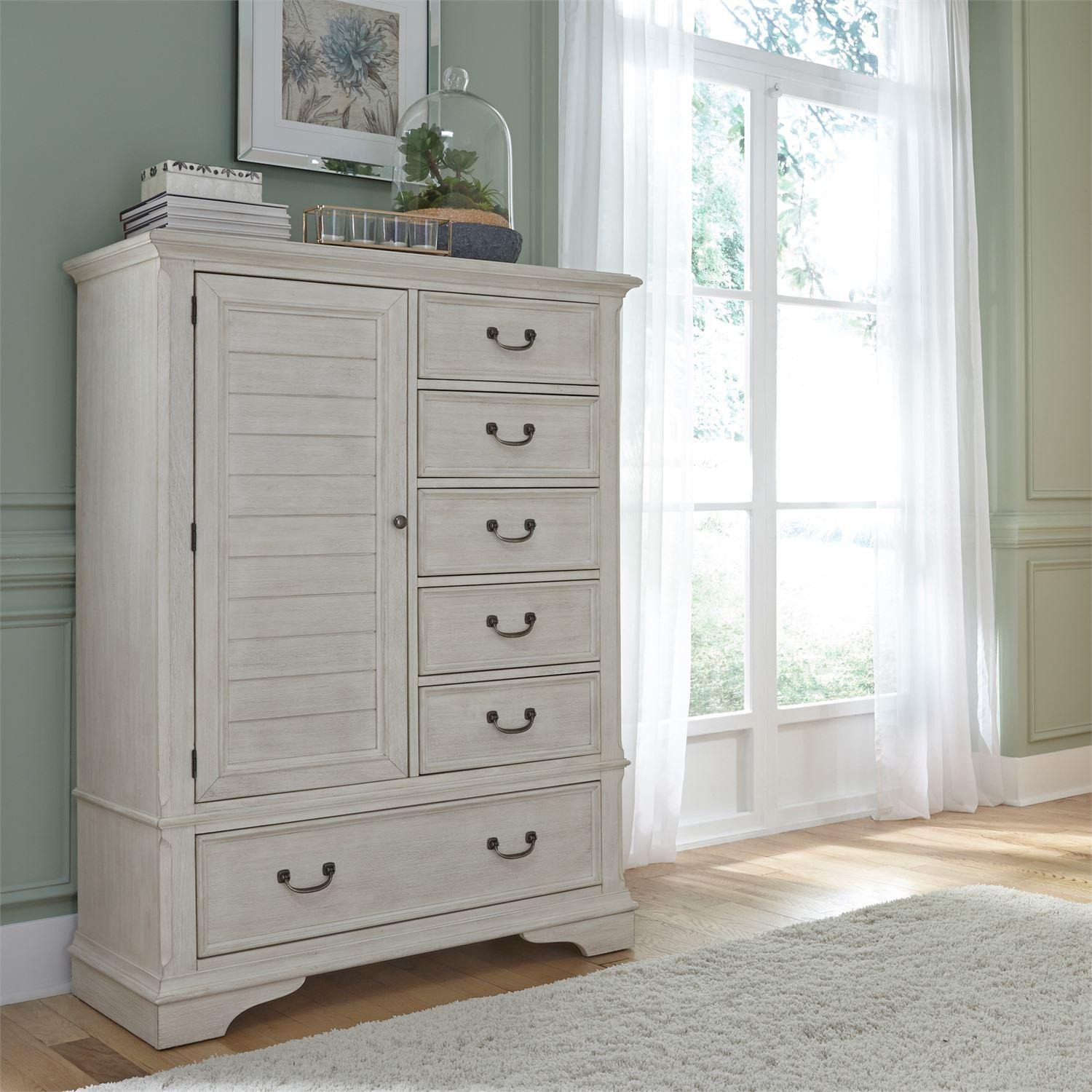 

                    
Liberty Furniture Bayside 249-BR42 Gentelment Chest White  Purchase 
