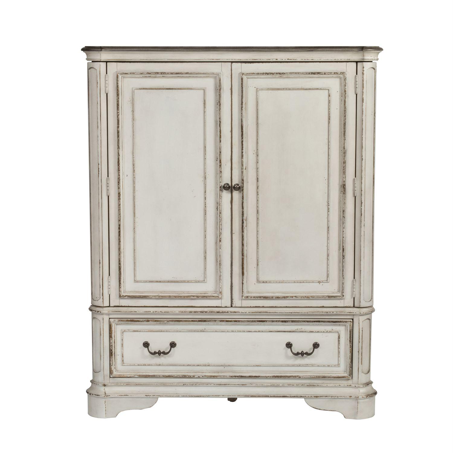 

    
Antique White Finish Gentleman’s Chest Magnolia Manor (244-BR) Liberty Furniture
