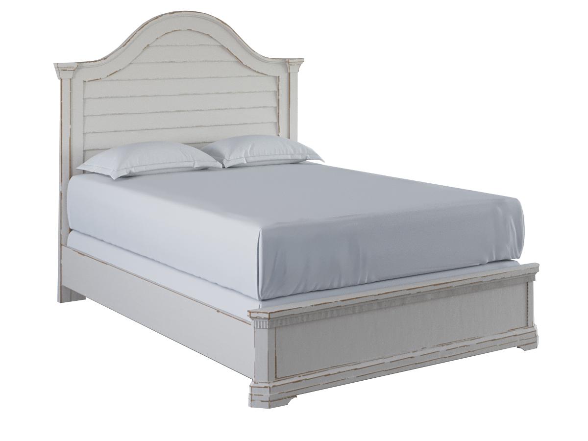 

    
White Wood Queen Size Panel Bed by A.R.T. Furniture Palisade

