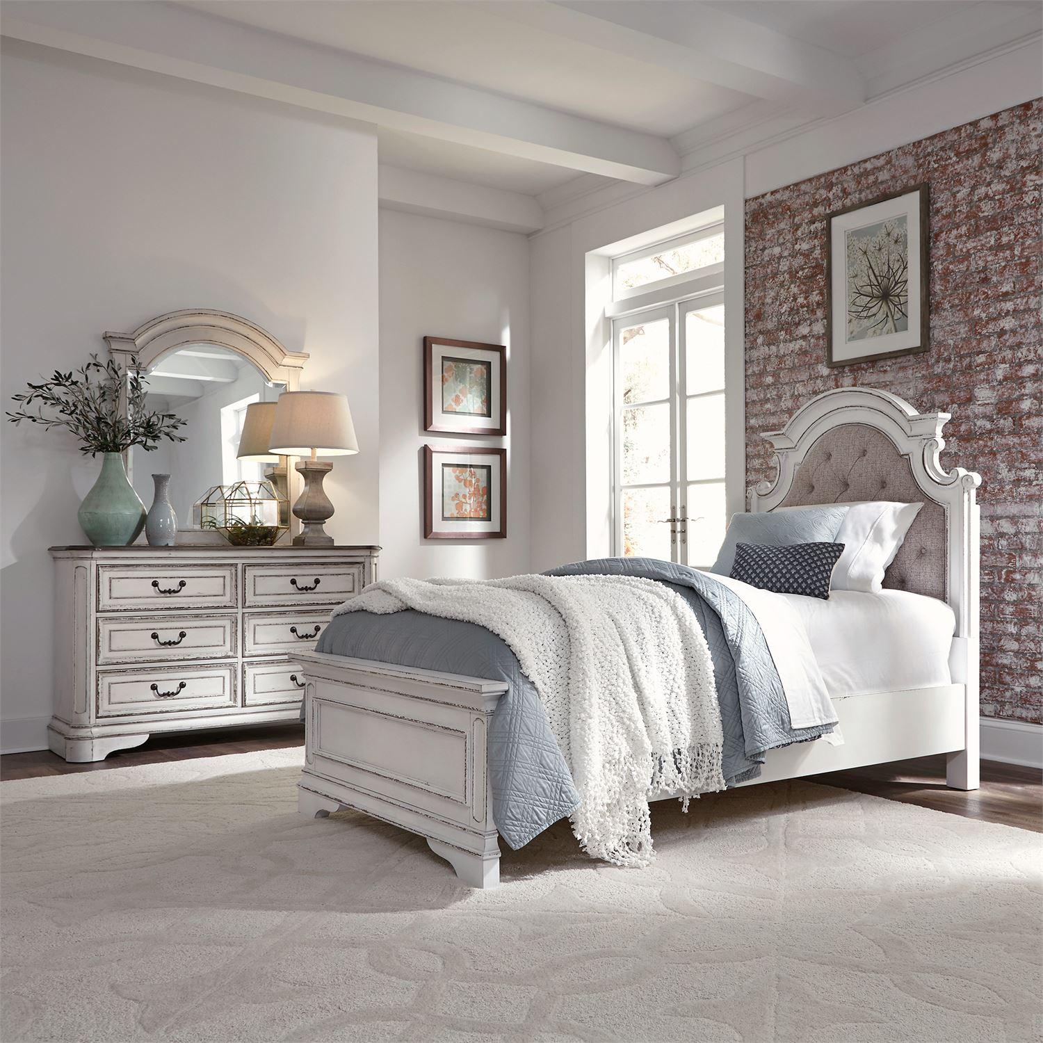 

    
Antique White Finish Twin Bedroom Set 3 Pcs Magnolia Manor (244-YBR) Liberty Furniture
