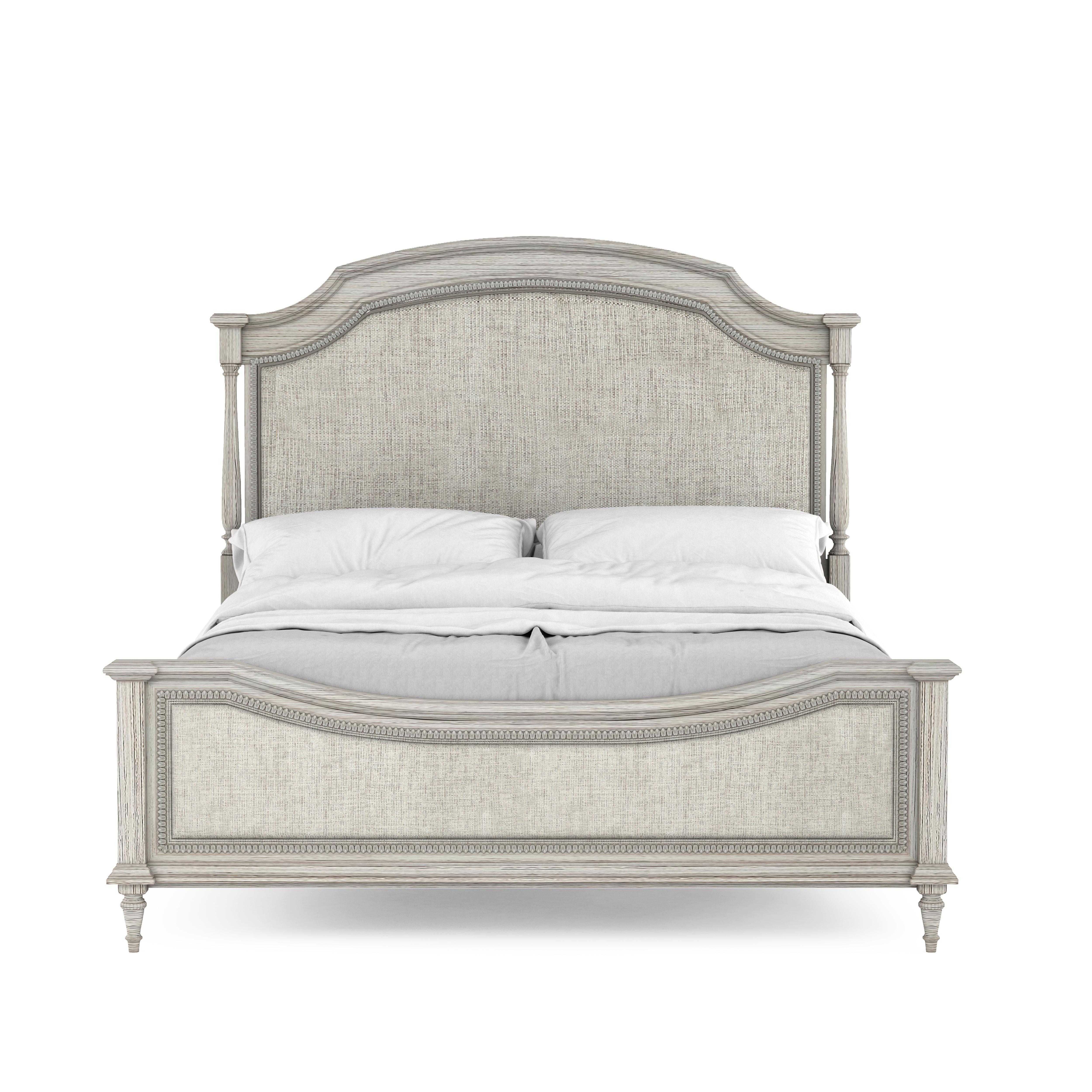 

    
Beige Wood & Vintage Linen King Panel Bed by A.R.T. Furniture Somerton
