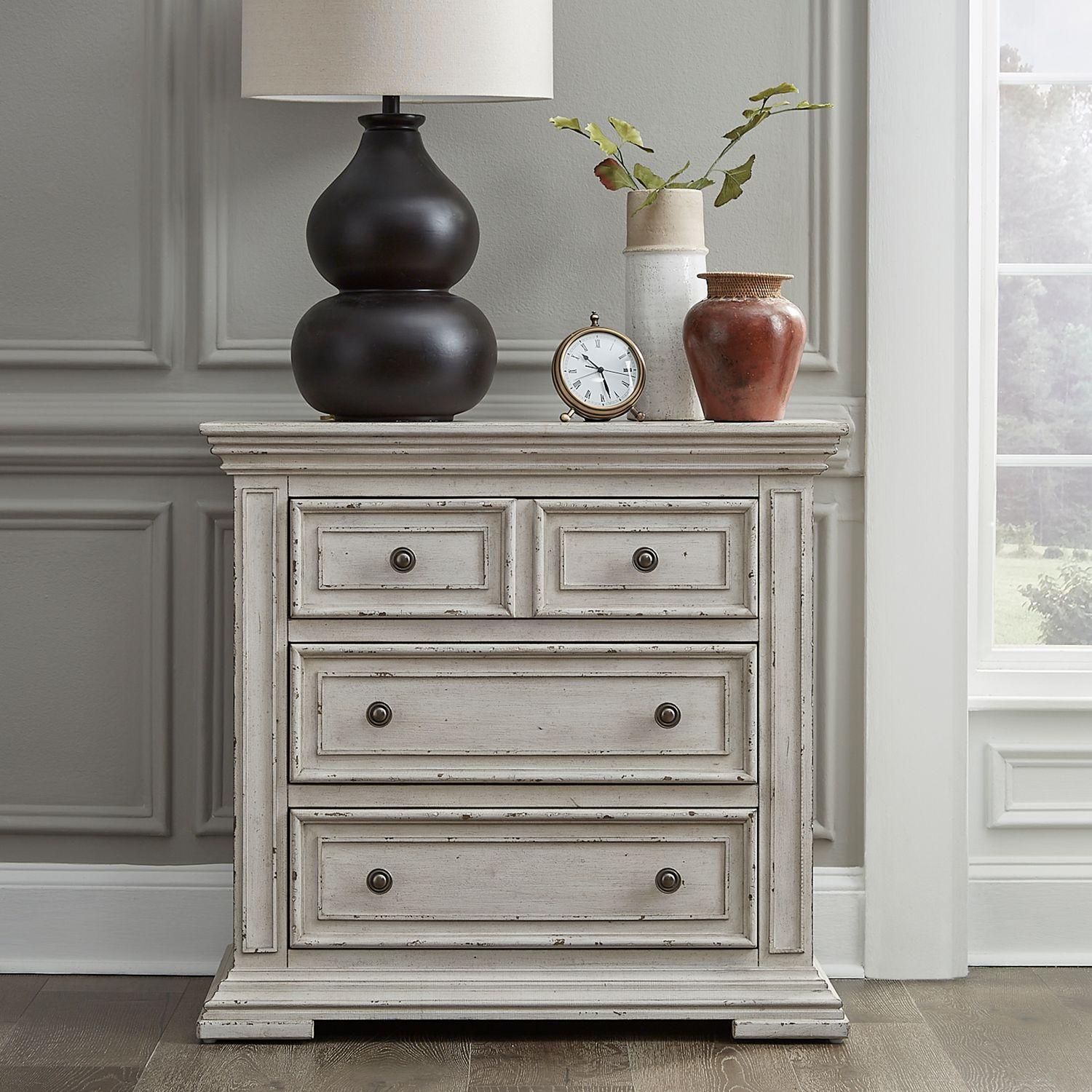 Transitional Bedside Chest Big Valley (361W-BR) 361W-BR62 in White 