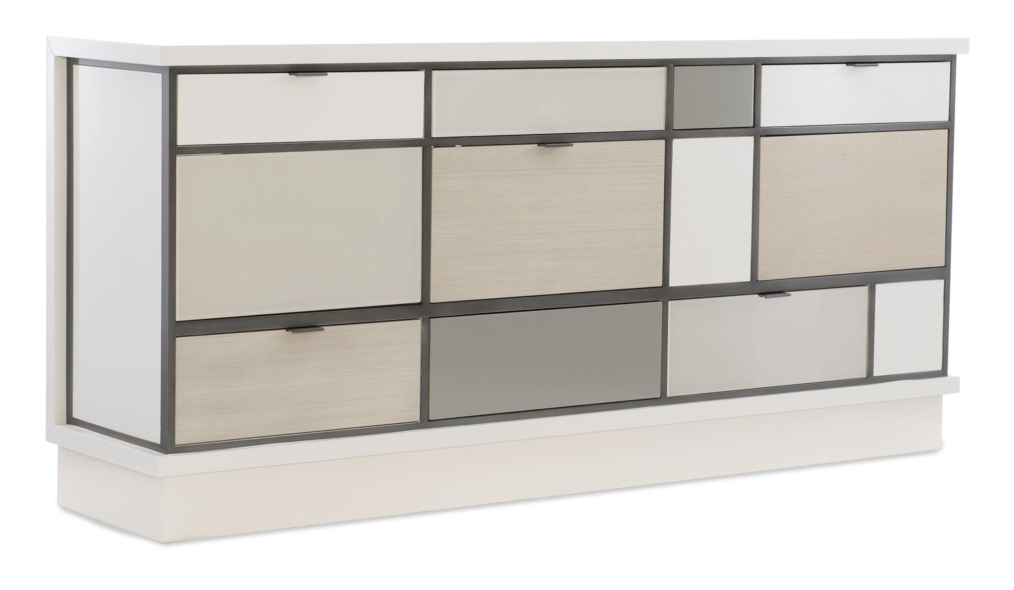 Modern Buffet REPETITION BUFFET M122-420-211 in White, Gray, Beige 