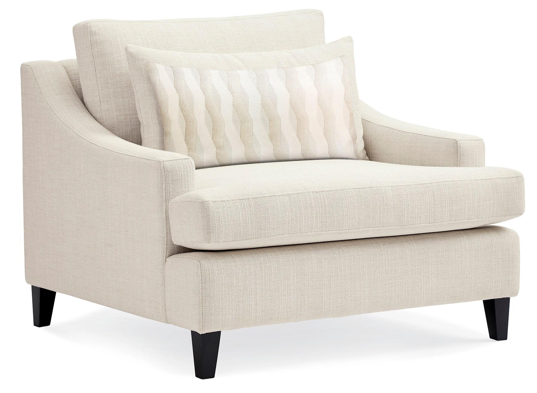 Contemporary Accent Chair THE MADISON CHAIR SGU-418-021-A in Cream Linen