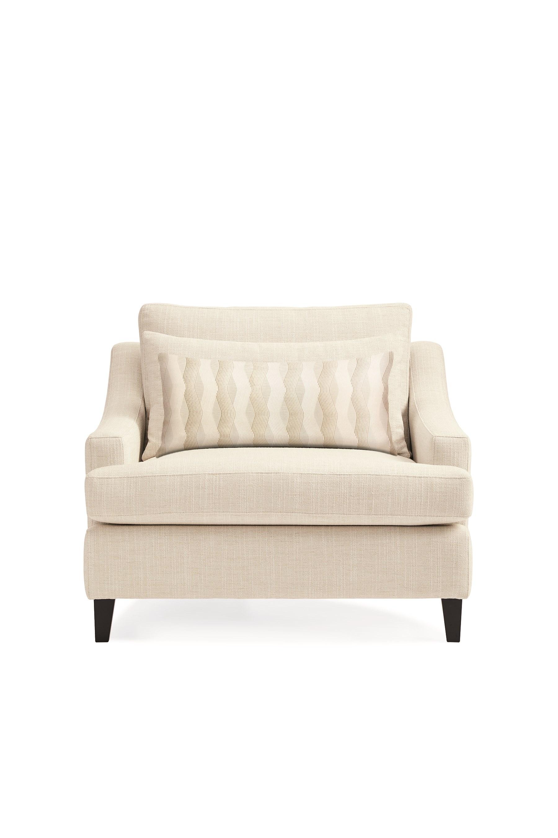 

    
Winter-white Linen-blend Fabric Modern THE MADISON CHAIR by Caracole

