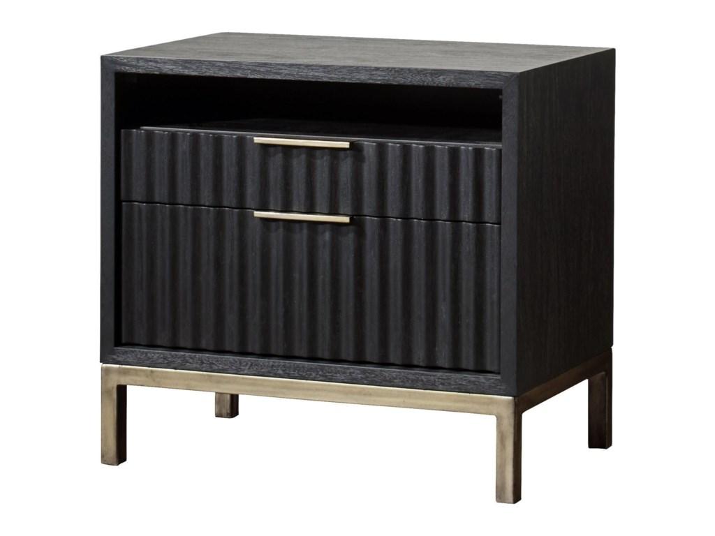 

                    
Buy Wire Brushed Black Oak Finish King Size Platform Bedroom Set 3Pcs KENTFIELD by Modus Furniture
