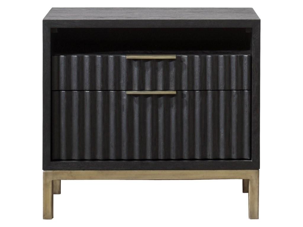 

    
 Order  Wire Brushed Black Oak Finish King Size Platform Bedroom Set 3Pcs KENTFIELD by Modus Furniture
