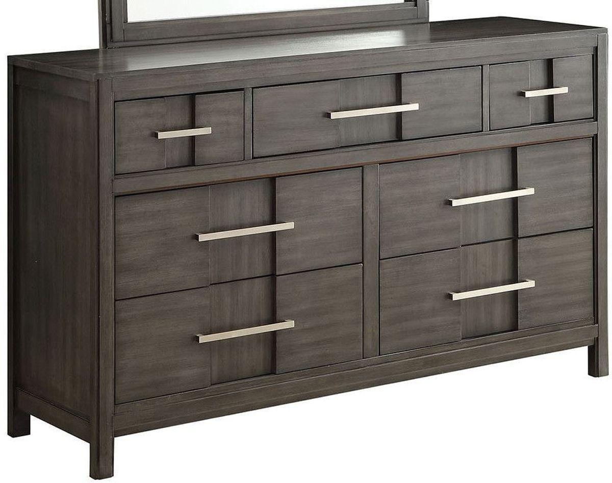 

    
CM7580GY-CK-5PC-CHE Wood CAL King Bedroom Set 5 w/Chest Gray Modern Berenice by Furniture of America
