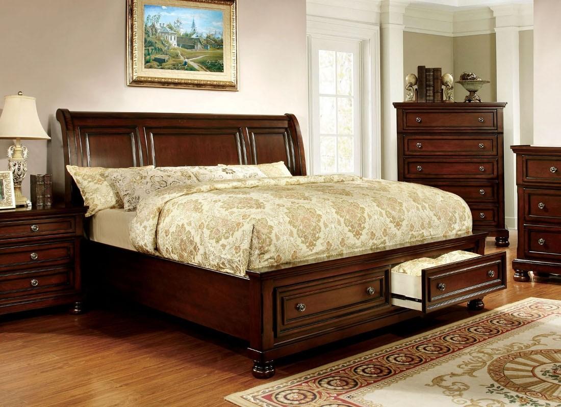 

        
00847289087182Transitional Wood King Storage Bedroom Set 4Pcs Northville Furniture of America
